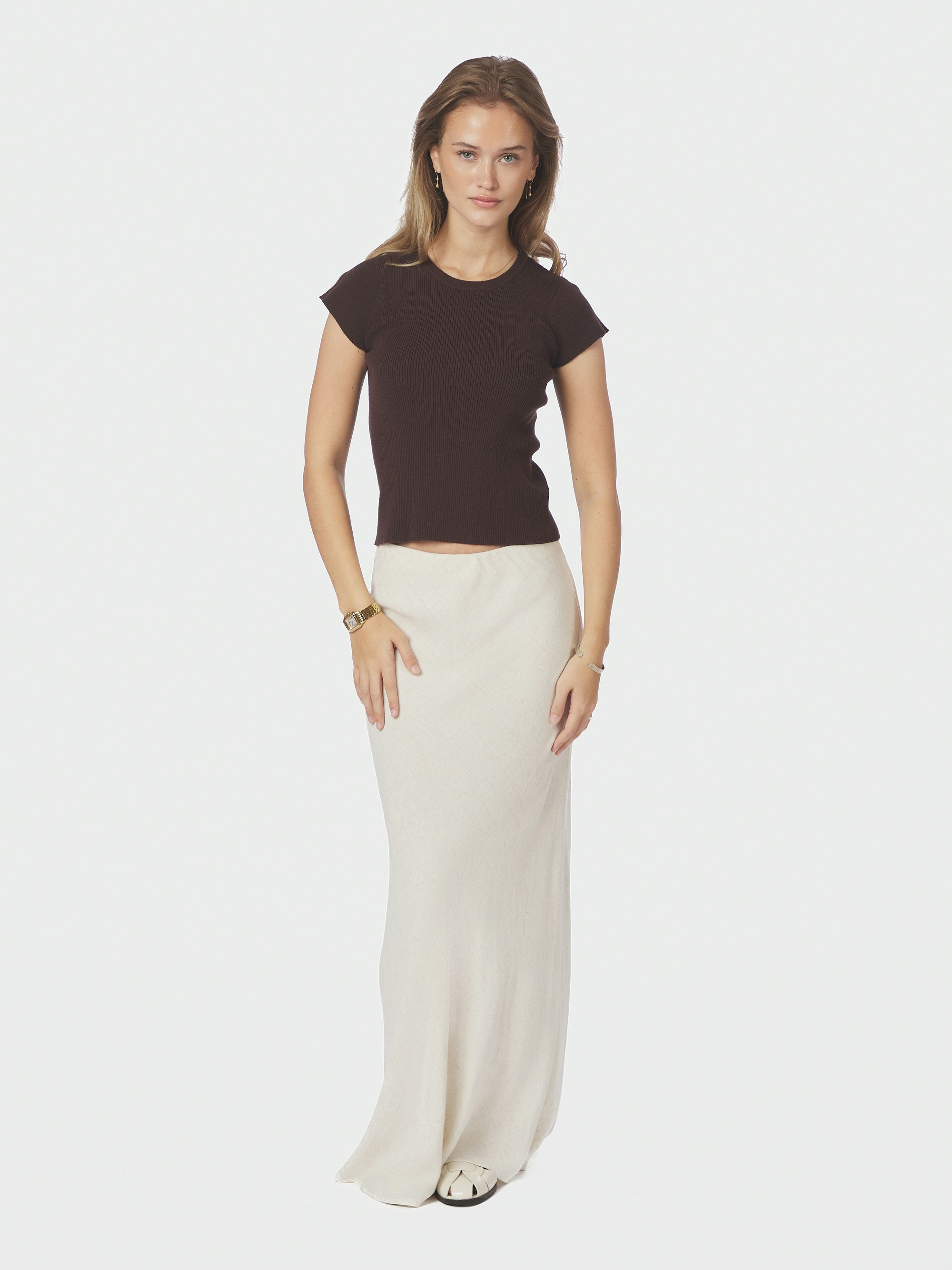 Tirra Knit t-shirt - brun